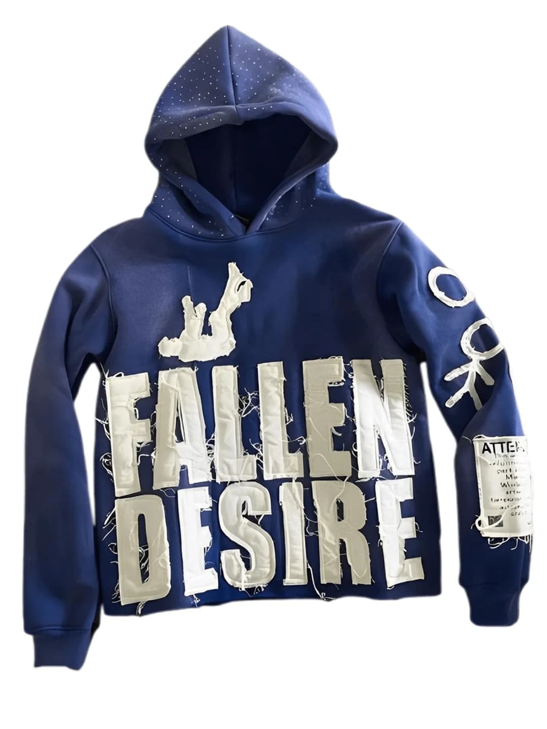 Harajuku Y2K Hip Hop Streetwear sweat à capuche décontracté pour femmes FALLEN DESIRE Applique sweat