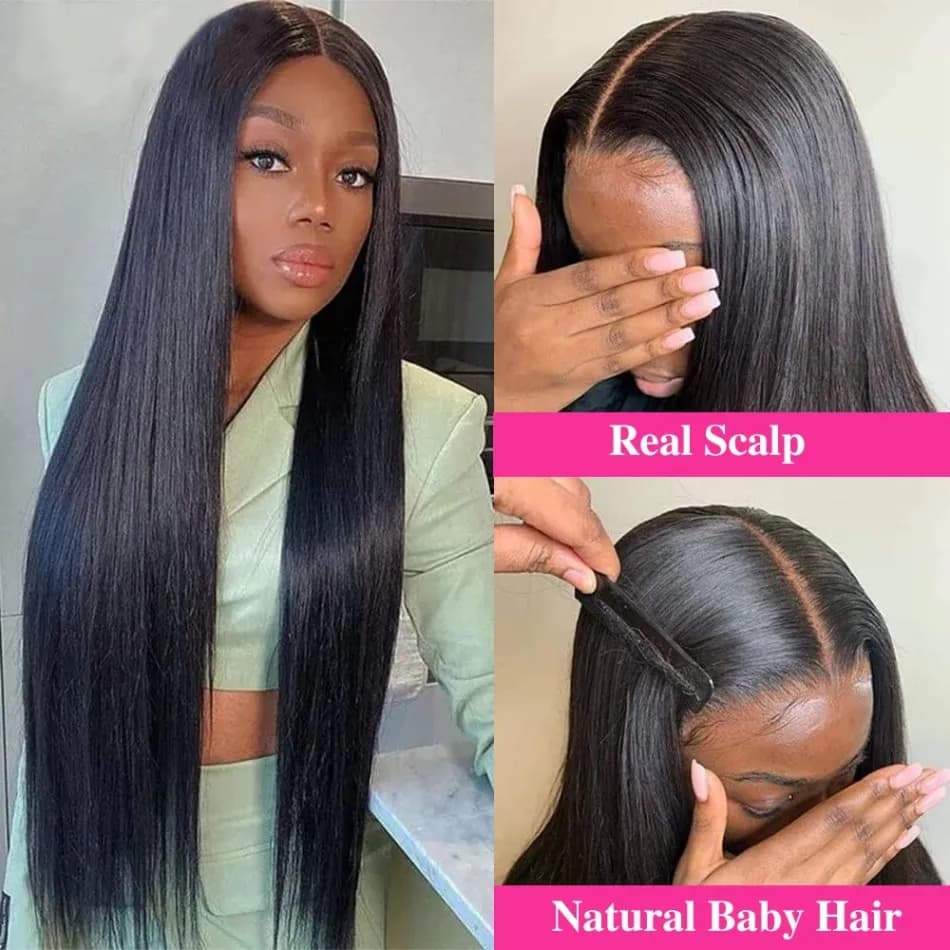 V partie perruques cheveux humains droite brésilienne perruques de cheveux humains pour les femmes n