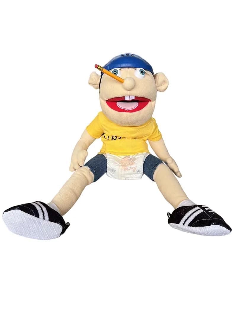 Jeffy-Marionnette à main en peluche pour enfants, beurre doux, Talk Show, accessoires de fête de Noë