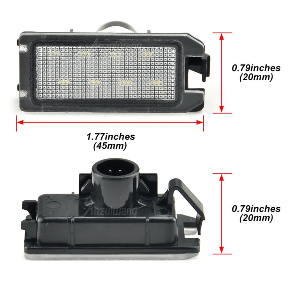 2X Canbus LED plaque d'immatriculation lumière lampe pour 14-20 Jeep Grand Cherokee WK2 14-17 bousso