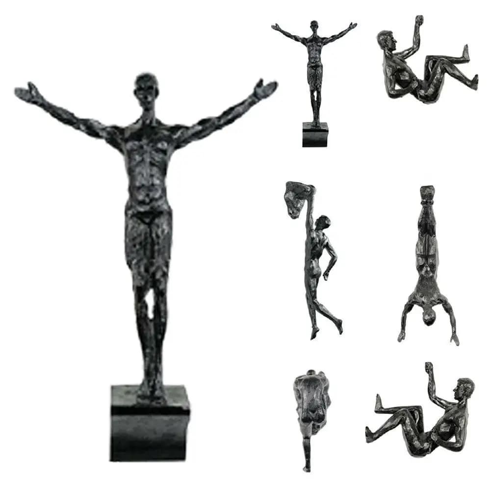 Arrampicata athlète homme Art sport tenture murale ornements maison figurines Miniatures escalade ho