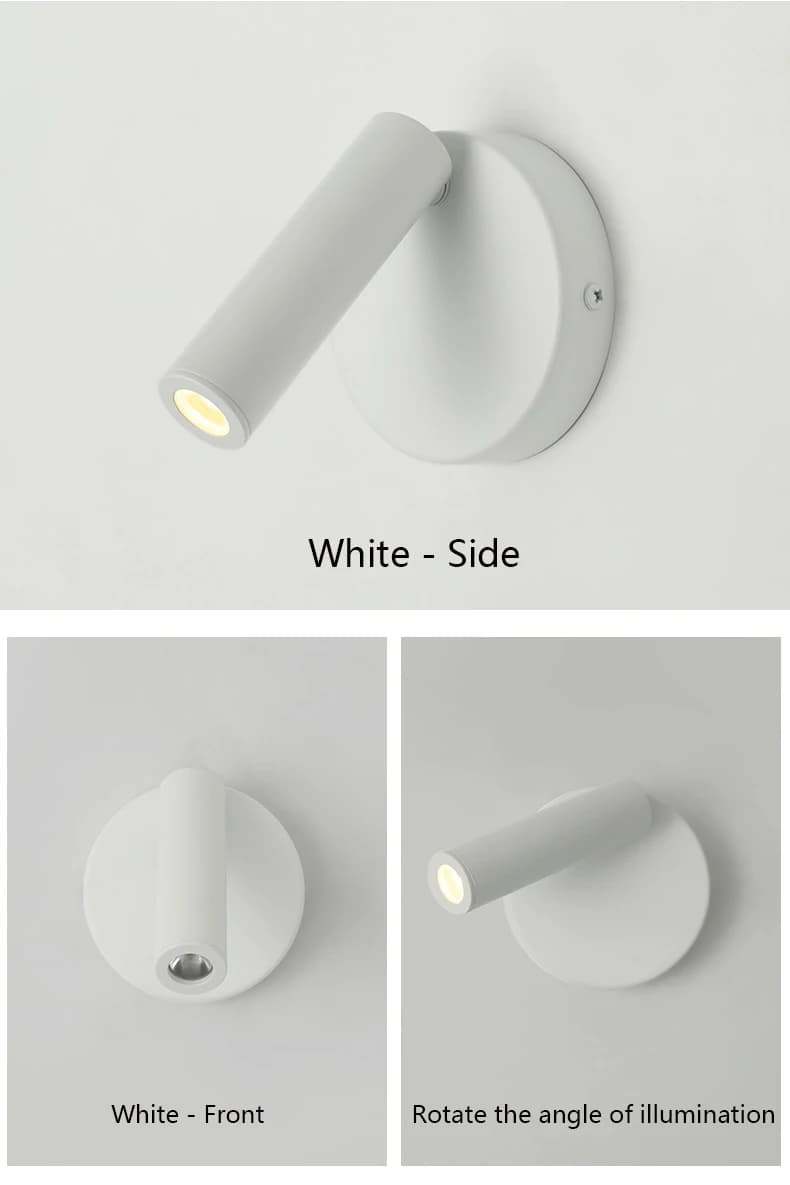 Applique murale LED réglable, lampe de lecture de chevet créative pour hôtel, chambre à coucher, étu