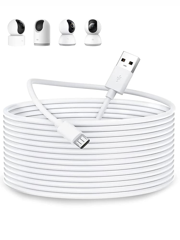 Câble d'extension micro USB 3 ~ 13 m pour Xiaomi MI 360 °   Caméra de sécurité domestique 2K Pro, MI