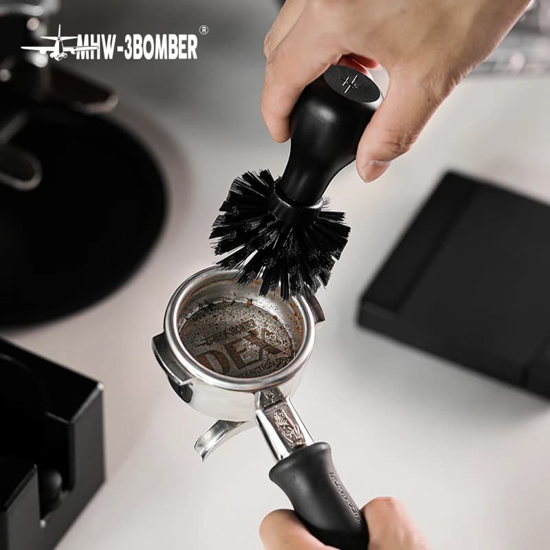 Brosse de nettoyage de filtre à café ABS MHW-3BOMBER, pour porte-filtre à café, panier de 51 à 58mm,