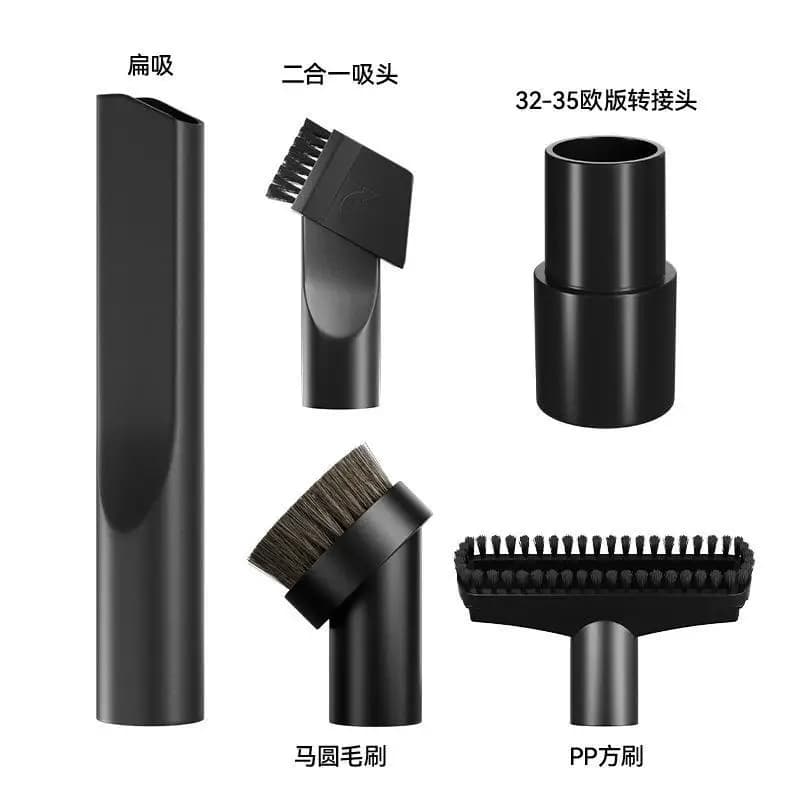Ensemble d'aspirateur de voiture, 5 pièces de buse d'aspiration combinée, tête d'aspiration, tête de