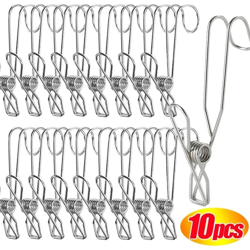 Pince à queue longue en acier inoxydable, 5/10/20 pièces, pince à Photo, pinces à linge, support org