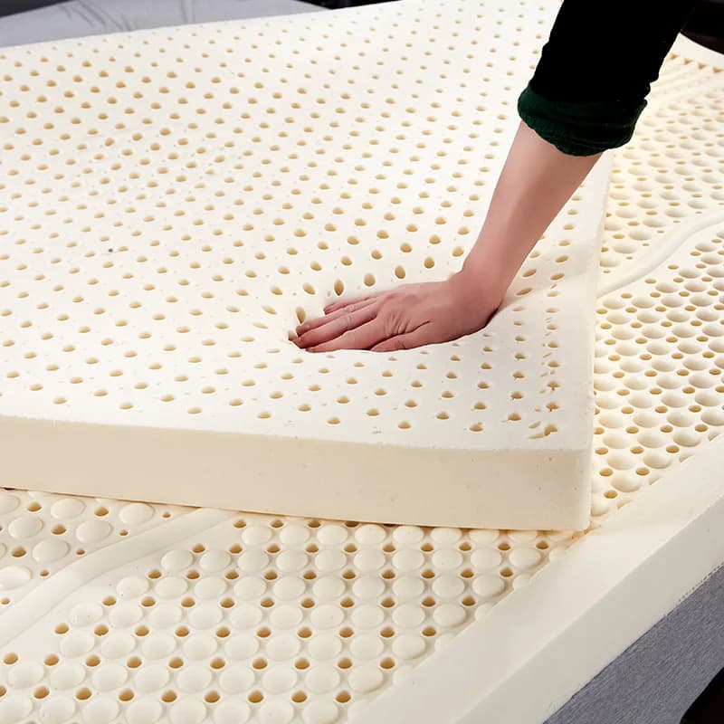 Matelas en latex naturel thaïlandais avec housse, 100% caoutchouc pur, lit de 1.8m, 1.5m d'épaisseur