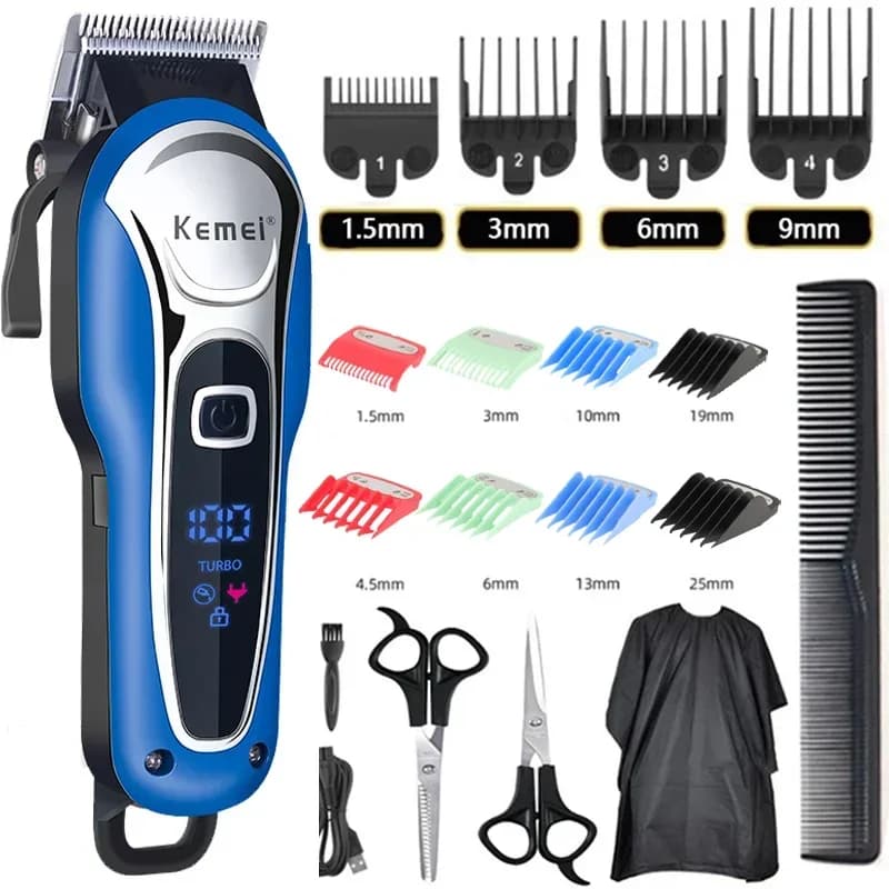 Kemei tondeuse à cheveux tondeuse à cheveux professionnelle tondeuse à cheveux électrique pour homme