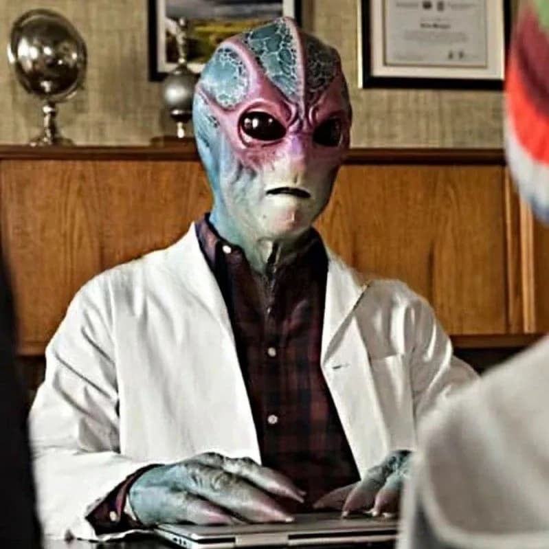 Masque extraterrestre, accessoires ovni, casque d'horreur d'halloween