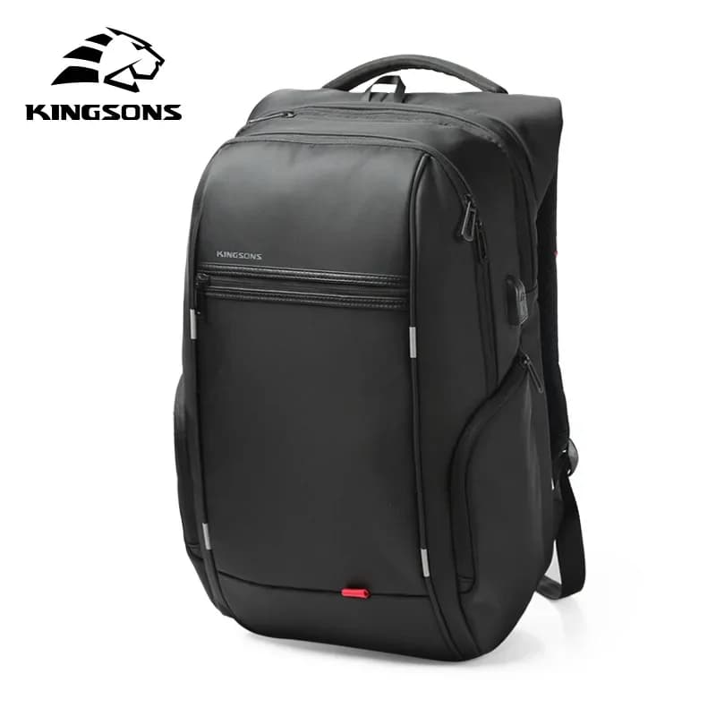 Kingsons-Sac à dos étanche pour homme et femme, avec chargeur USB, pour l'école, antivol, pour ordin
