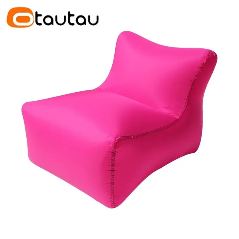 OTAUTAU-Petite chaise gonflable portable, tabouret de camping en plein air, flotteurs de piscine de 