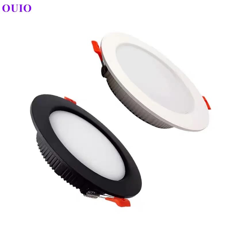 Tricolor modifiable encastré Ultra-mince LED Downlight 110 V-240 V plafonnier chaud blanc neutre mag