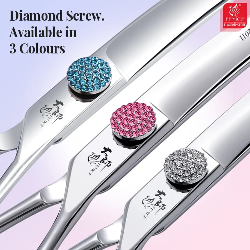 Fenice Professional Ciseaux incurvés super grands 6,5/7,5 pouces 45 °    Ciseaux incurvés pour coupe