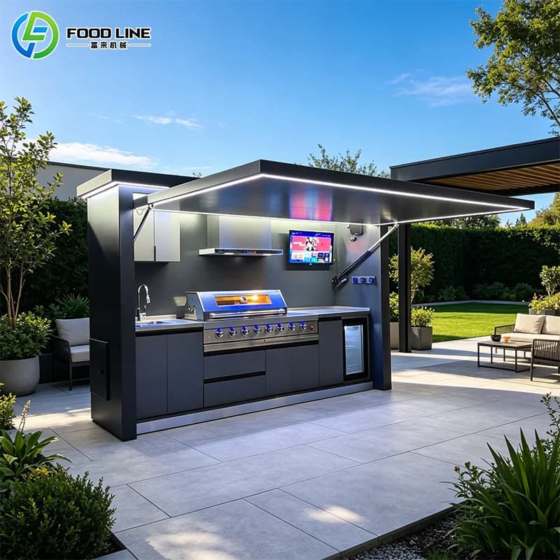 Cuisines d'extérieur à vendre, ensemble de cuisine BBQ d'extérieur, cuisine d'extérieur résistante a