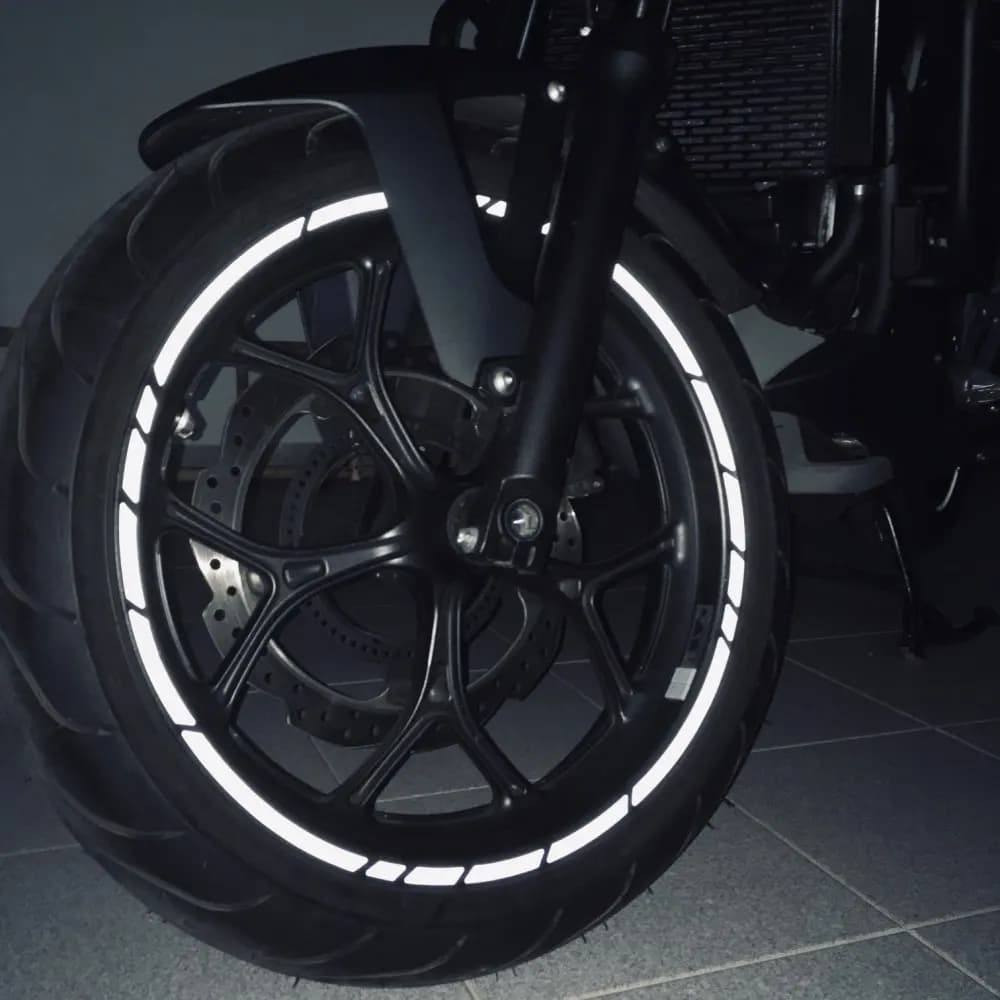 Bandes réfléchissantes pour jante de moto et voiture, 16 pièces, 17 "18", autocollants pour pneus de