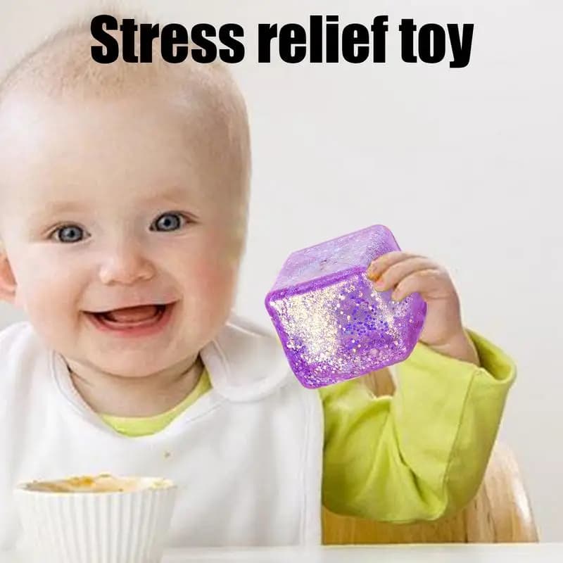Cube de Maltose anti-Stress, jouet à presser, écompression D, petits glaçons, Anti-Stress, rebond le