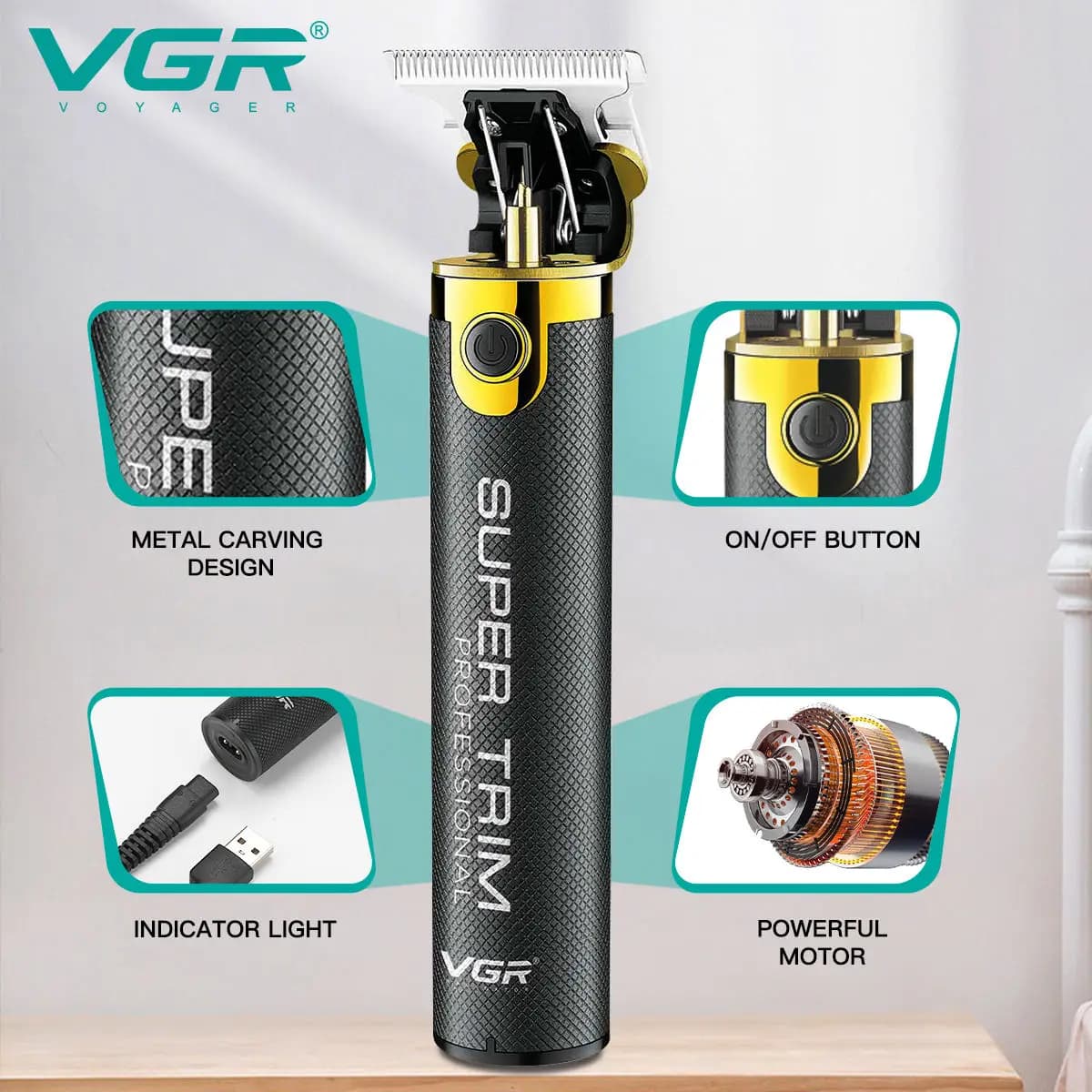 Tondeuse à cheveux sans fil aste pour hommes, machine à couper les cheveux professionnelle, tondeuse