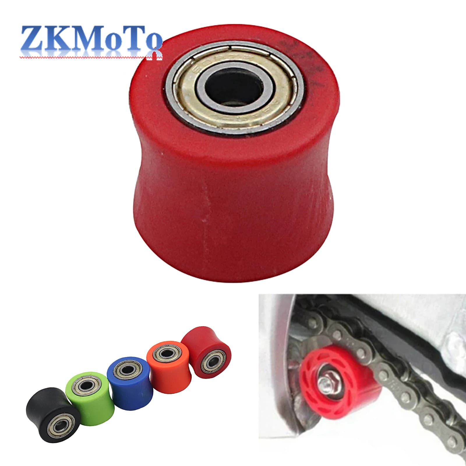 Guide de roue de poulie de tendeur de rouleau de chaîne de moto de 8mm ou 10mm pour XR CR CRF 125 25