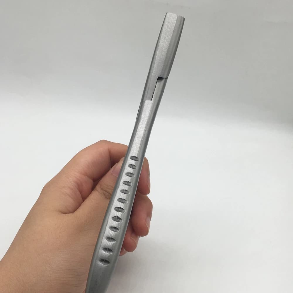 Pince d'extension de cheveux avec rainure lisse, dents plates de 7 pouces, pince en acier inoxydable