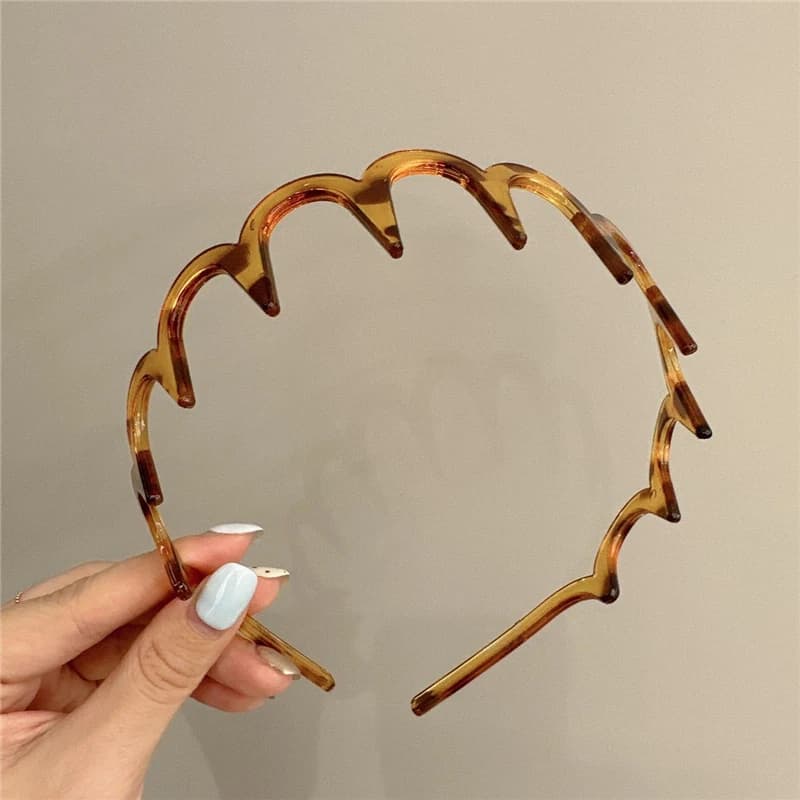 Femmes coréennes peigne à cheveux bandeau en plastique U forme cerceaux de cheveux dents fixes antid