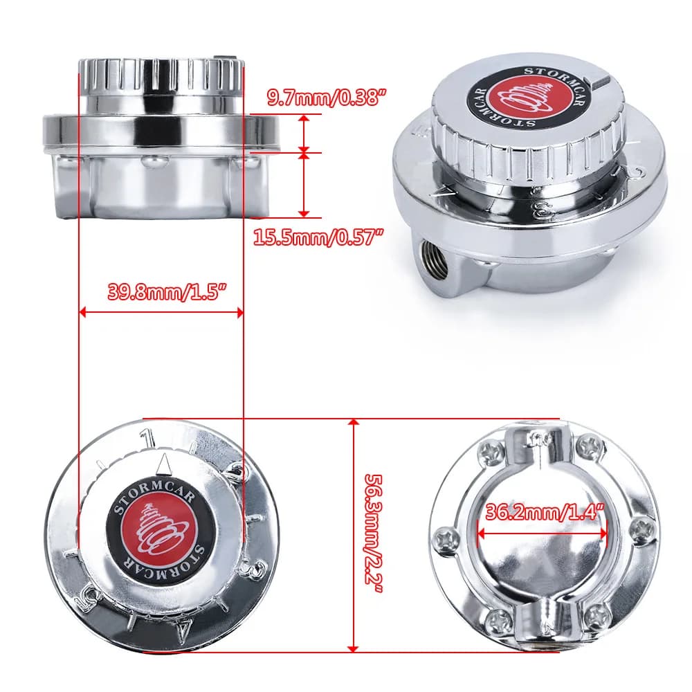 Universel 1.5 - 5 Psi manuel réglable carburateur Carb pompe à carburant 5/16 "(8mm) 3/8"(10mm) régu
