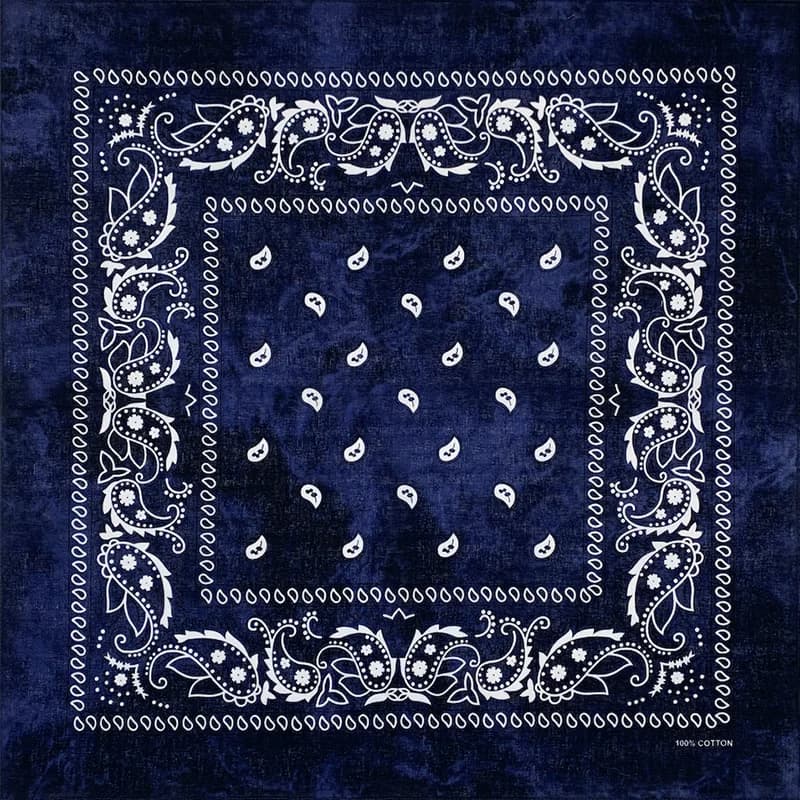 Nouveau Design cravate colorant cajou Paisley Hip Hop 100% coton carré Bandana écharpe unisexe bande