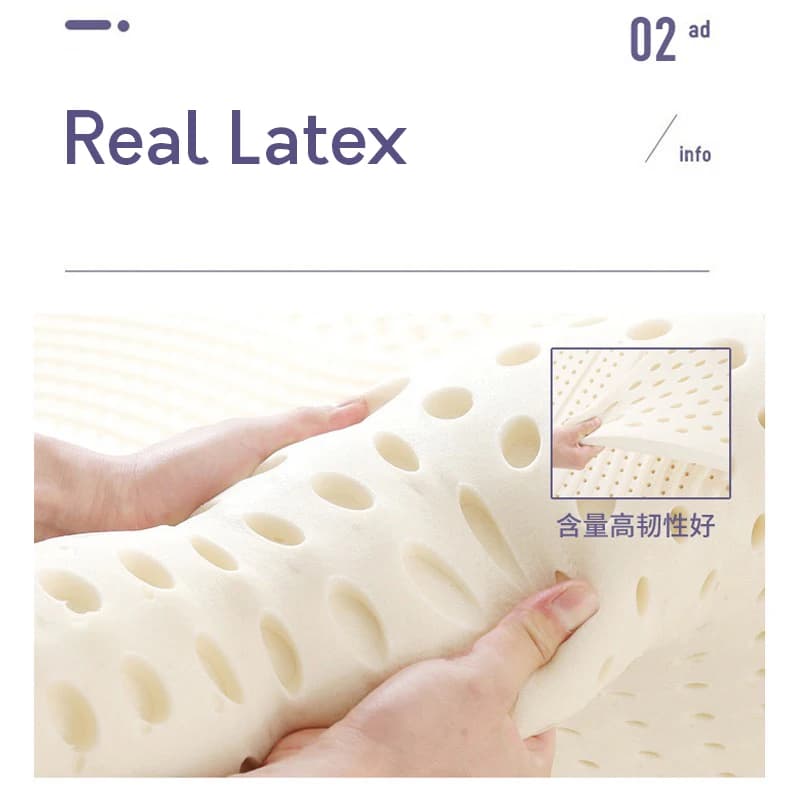 Matelas en latex 100% naturel avec housse, matelas en caoutchouc pur, importé, lit de 1.8m, tapis de