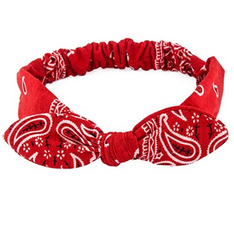 Bandeau Élastique à Nœud Croisé Imprimé Doux et Solide, Vintage pour Femme, Turban, Bandana de Style