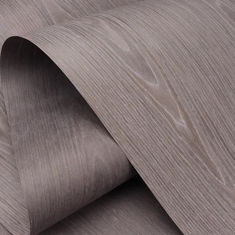 L:2.5 mètres largeur: 58 cm T:0.2mm technologie placage meubles décoration bois argent gris chêne pl