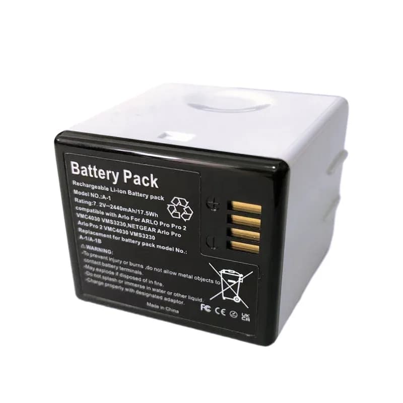 Nouvelle batterie de caméra de surveillance 7.2V 2440mAh pour batterie Arlo Akku A1 A-1 pour batteri