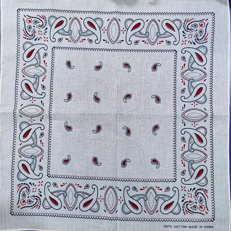 Écharpe carrée en coton cajou pour femme, bandana, bande de sauna, style japonais, cachemire hip hop
