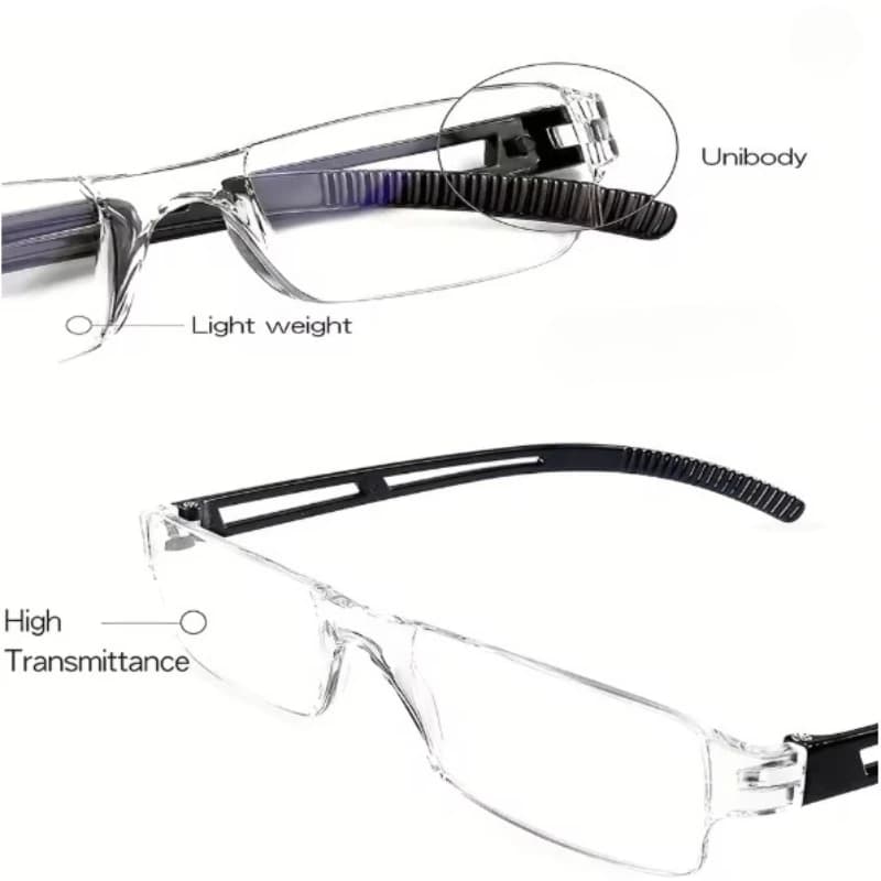 Lunettes de lecture carrées à petite monture pour hommes et femmes, lunettes de lecture haute défini