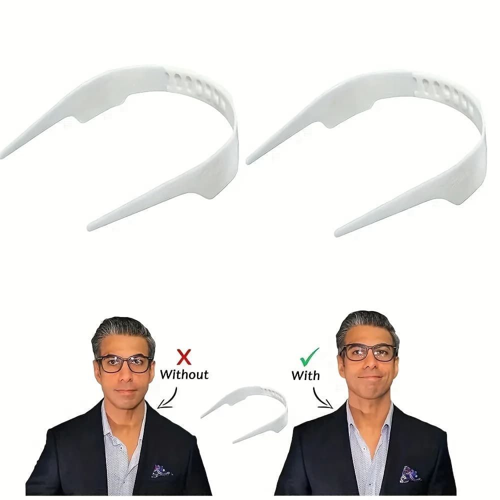 Sangle de soutien de col réglable pour hommes, rehausseur de col invisible pour chemises et costumes