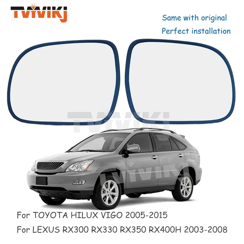 TVYVIKJ lentille en verre de rétroviseur latéral chauffant gauche droite pour LEXUS RX300 RX330 RX35