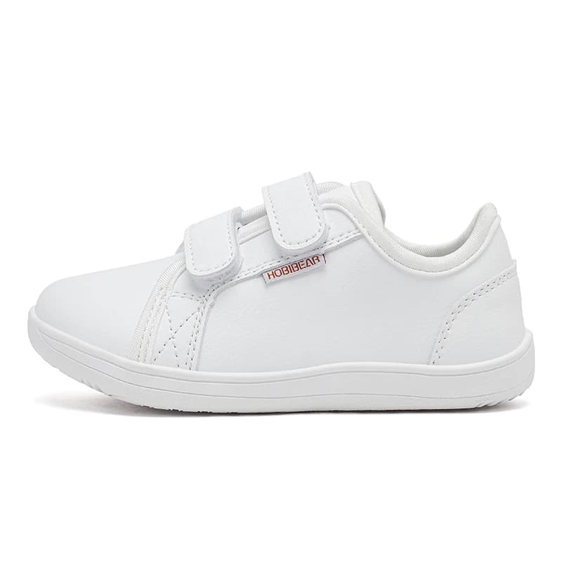 BIBEAR-Chaussures de salle de bain en cuir Élpour enfants, baskets minimalistes, légères, avec boucl