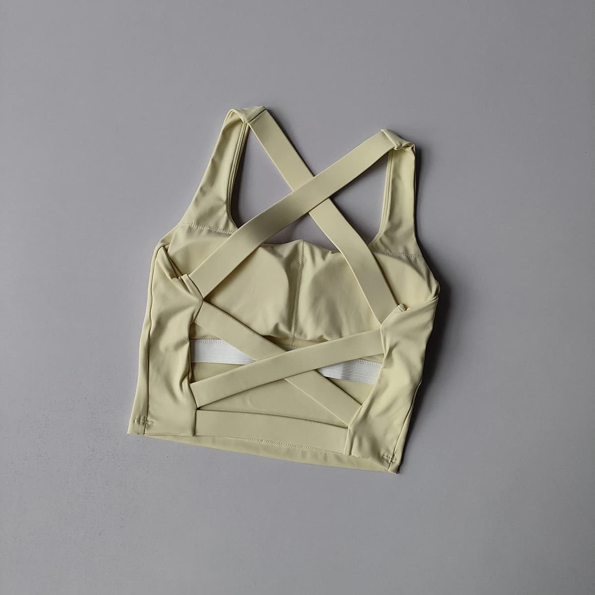 Femmes sangle croisée soutien-gorge de Sport sans couture haute Lmpact soutien-gorge de Sport Sexy Y