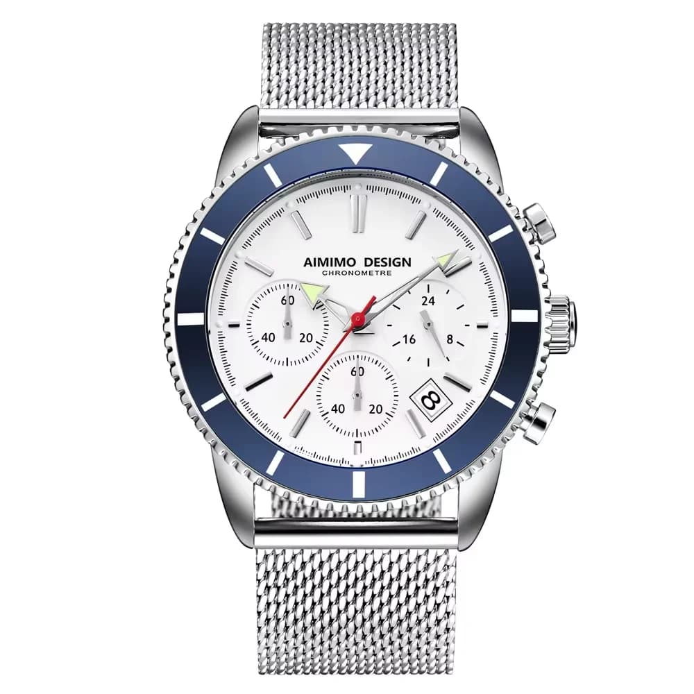 Montres pour hommes, analogiques, à quartz, chronographe, étanches, montres-bracelets pour hommes, m