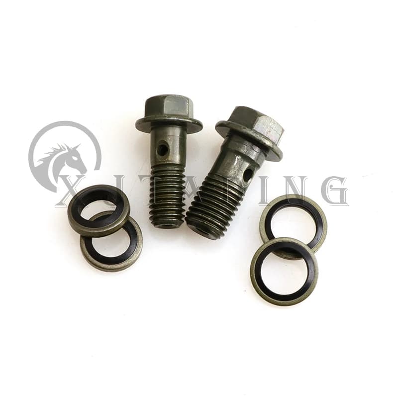 4 pièces M8/M10 * 1.25*22mm maître-cylindre de frein tuyau d'huile vis Banjo boulon moto Quad ATV Tu