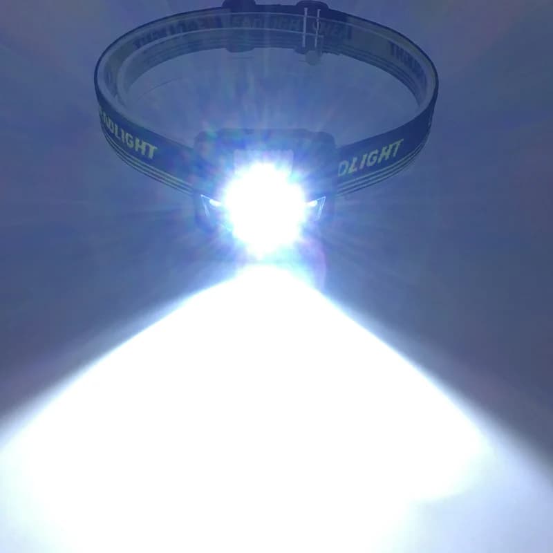 Zk20 LED phare tête vélo lampe lumière infrarouge Ray Mini étanche 600Lm 4 Modes R3 + 2 LED 3xAAA ph