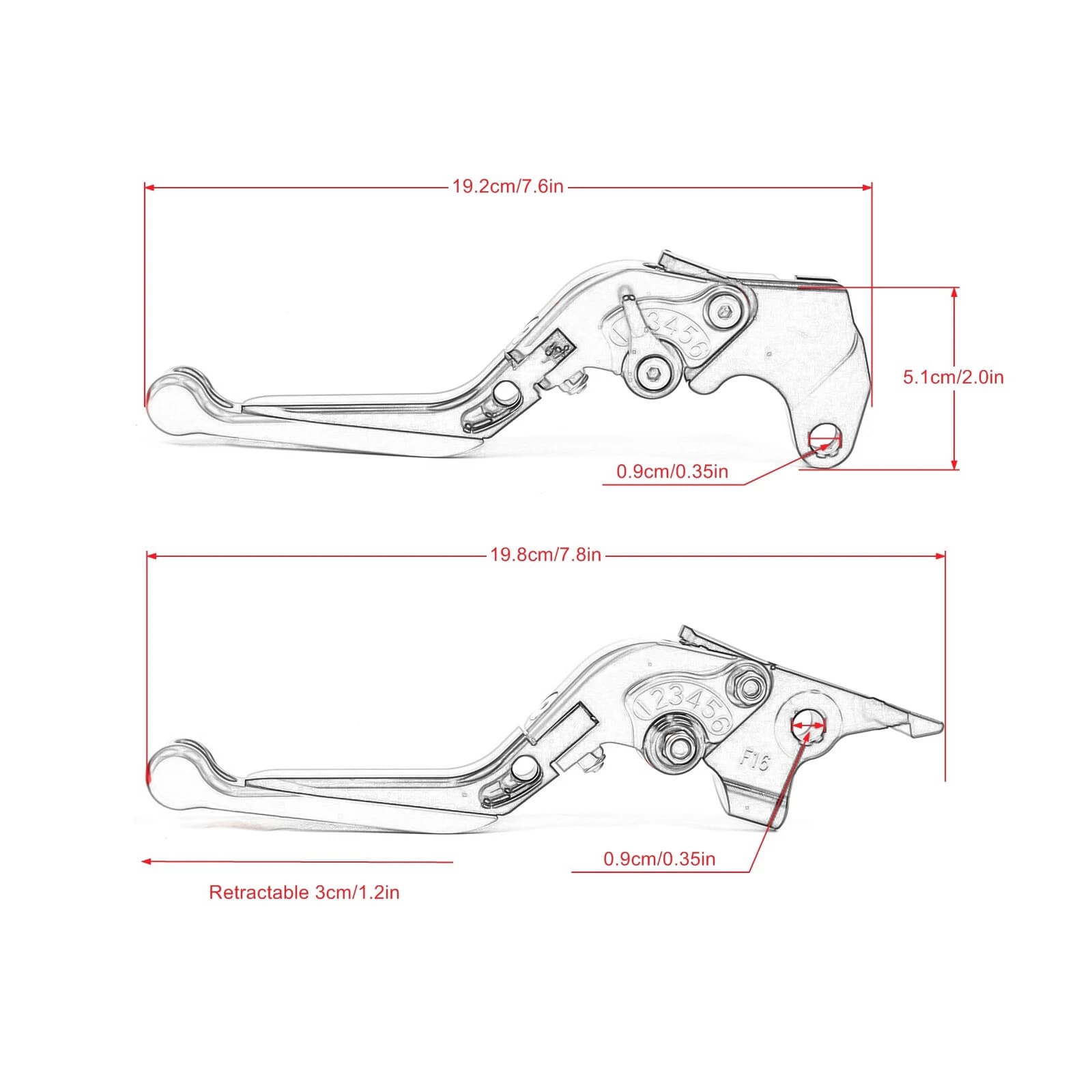 Levier de frein et d'embrayage pliable et extensible, accessoires réglables pour moto BMW K1200R SPO