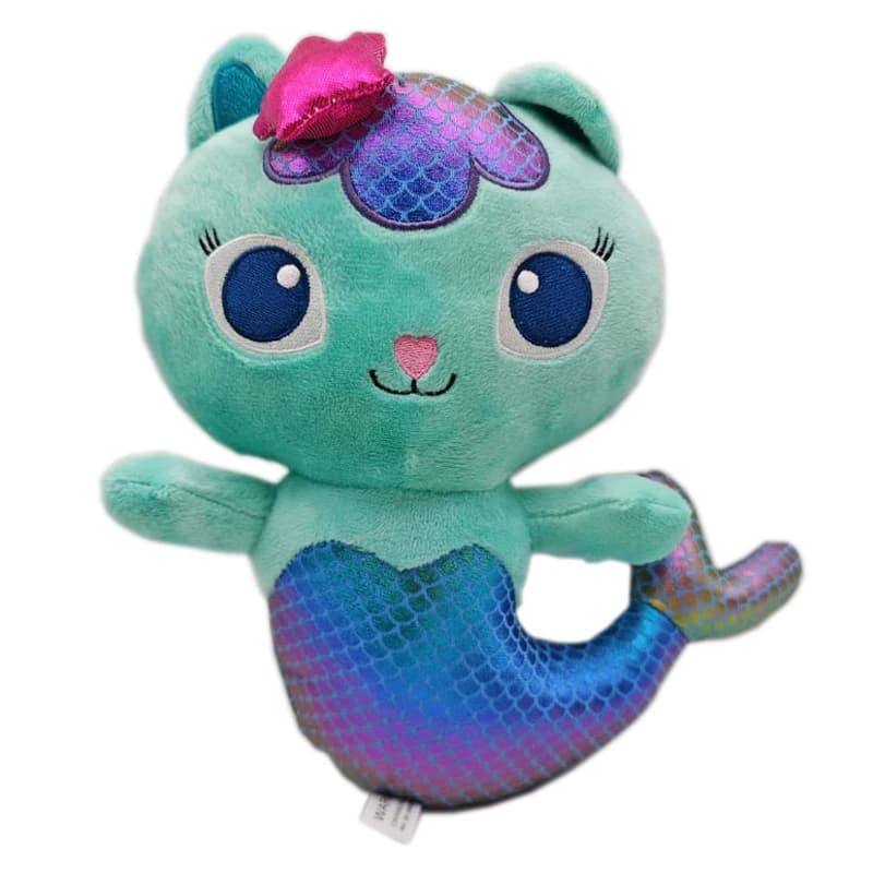 Chaud dans Gabby Dollhouse en peluche Mercat dessin animé animaux en peluche chat souriant voiture c