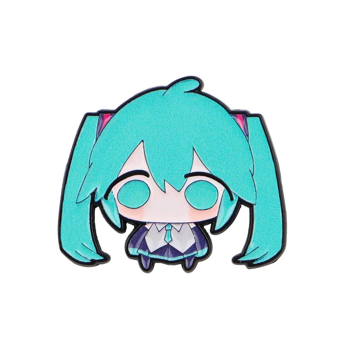 Pins en émail version Q Fille Anime, Broches Kawaii Chanteuse Virtuelle, Badges de décoration pour s