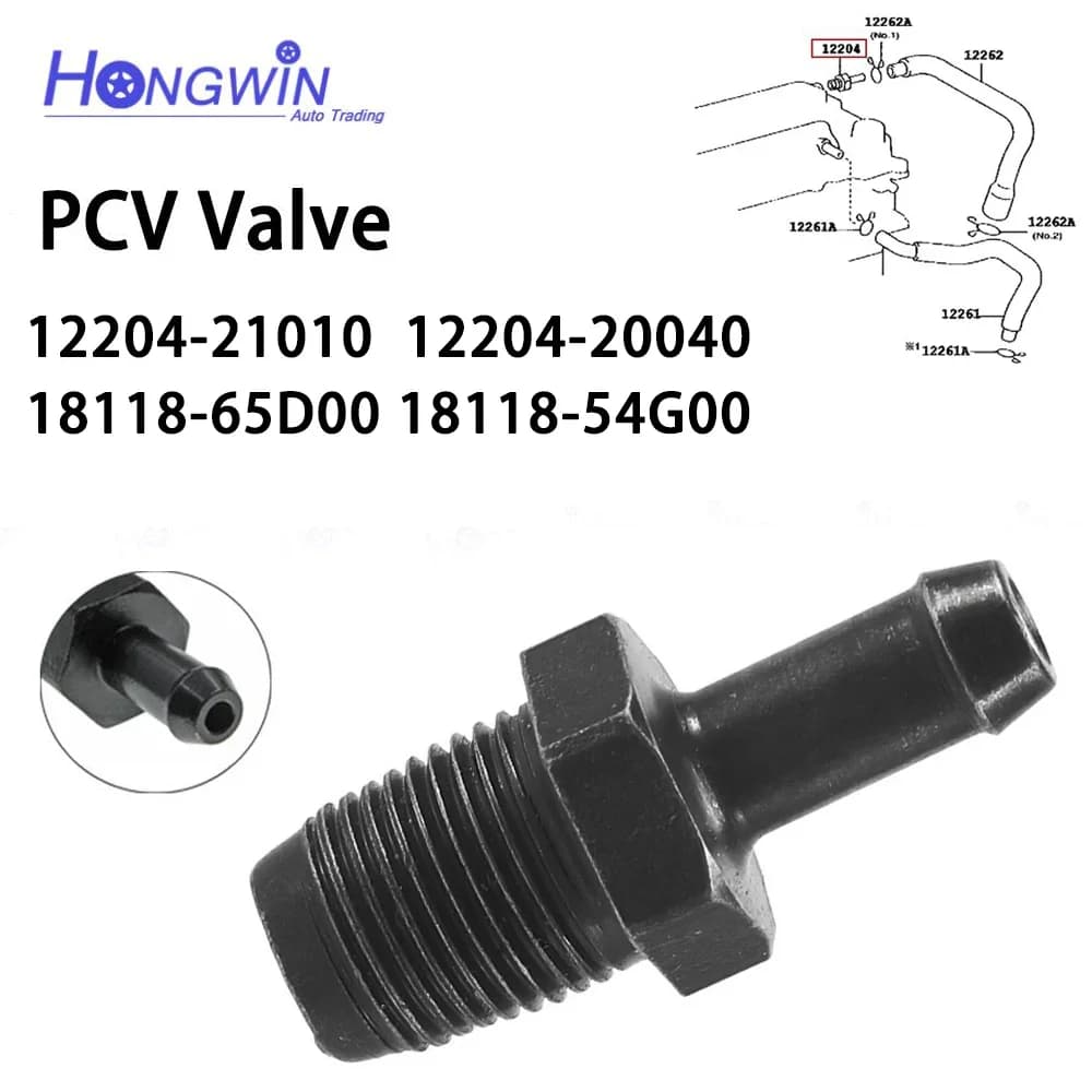 Véritable n° : 12204-22051 18118-54G00 Valve PCV pour Toyota Celica Corolla MR2 Spyder Matrix 1ZZ-FE