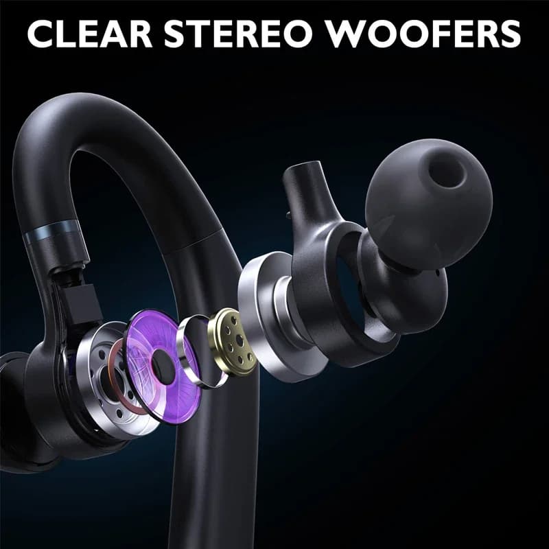 Casque sans fil avec microphone, écouteurs Bluetooth, écouteurs intra-auriculaires, écouteurs avec m