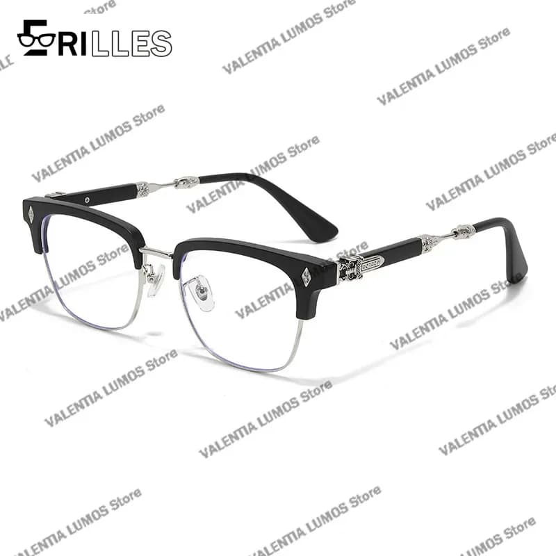 TR90 montures de lunettes plein cadre bloquant la lumière bleue, grandes lunettes carrées à la mode 