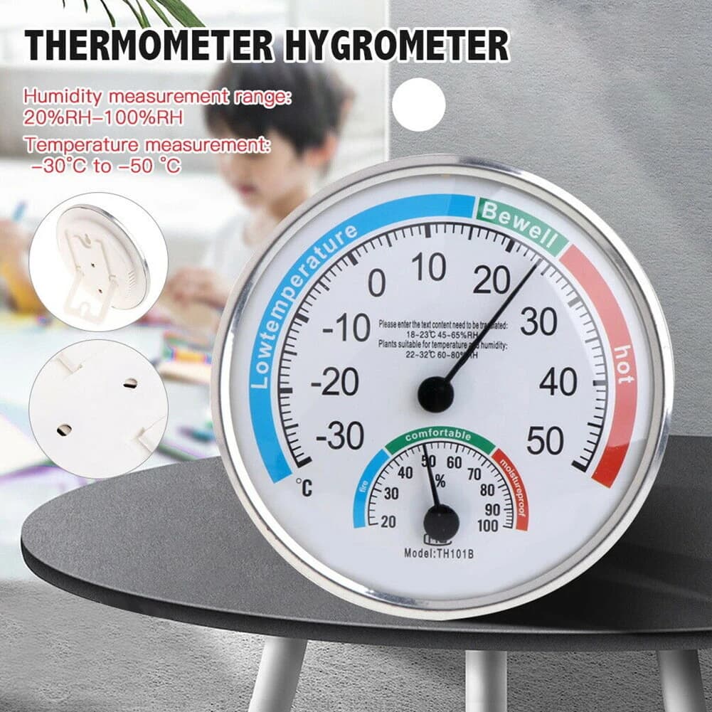 Thermo-hygromètre Thermo-Analogique, 1 Pièce, Contrôle de l'Humidité à l'Intérieur pour Bureau, Rest