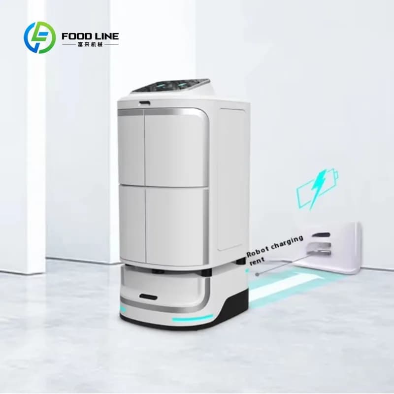 Robot de livraison de nourriture personnalisé pour hôtel, robot de livraison express, robot de servi