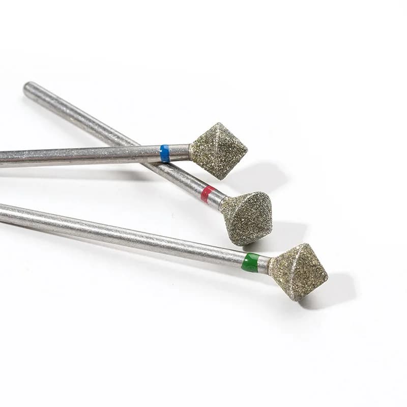 C Radians diamant foret à ongles outil de coupe de bord d'ongle diamant sable polissage accessoires 