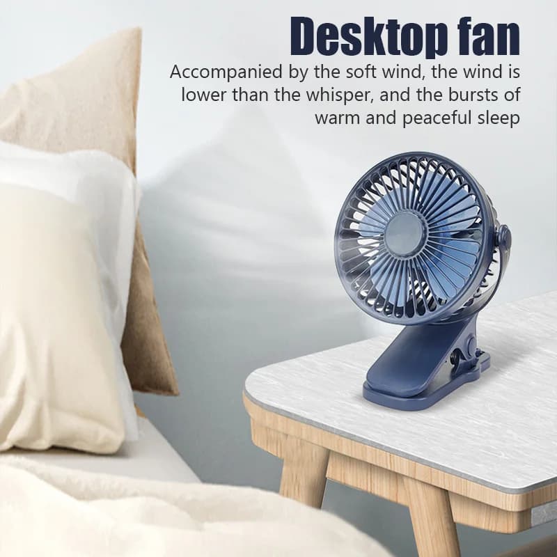 Mini ventilateur portatif à pince à main USB ventilateur électrique de bureau silencieux de haute qu