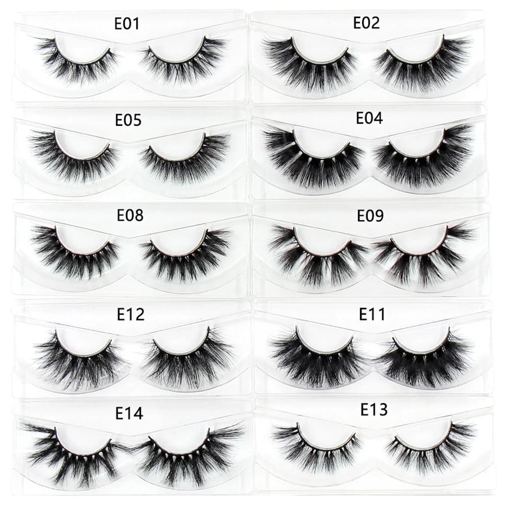 FOXESJI-Faux-cils en Vison Doux et Naturels, Vente en Gros, pour les Affaires